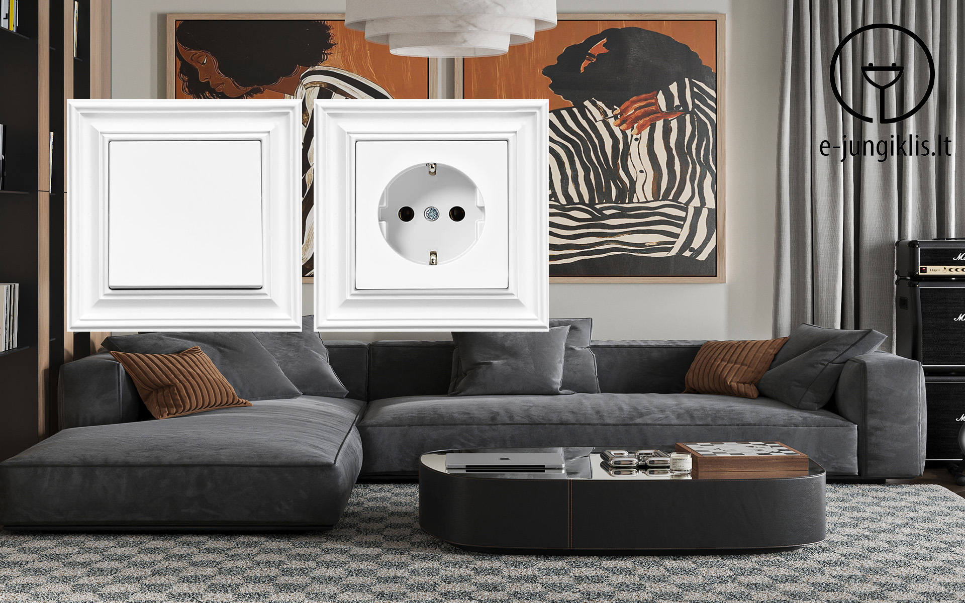 "Retro line", white