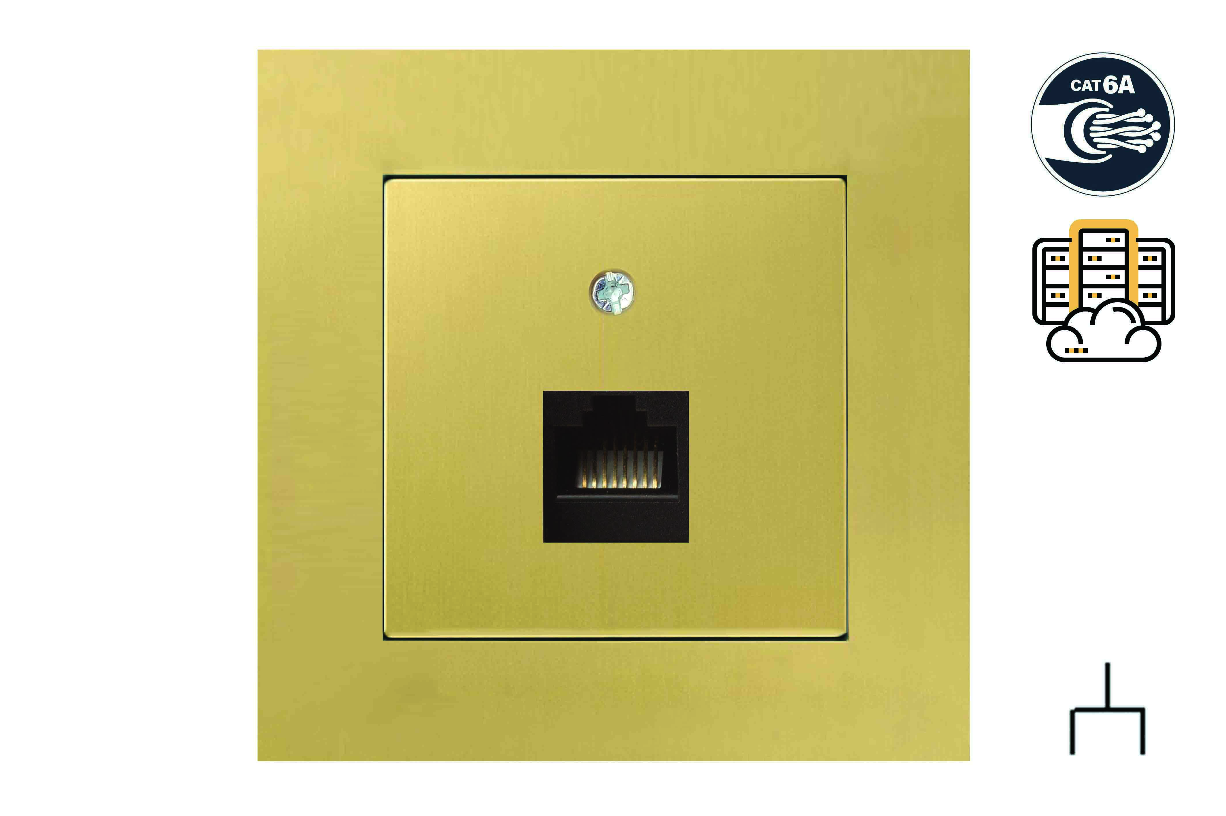 KOMPIUTERIO LIZDAS RJ45.CAT 6A, be rėmelio.  IKL-001-01.CB