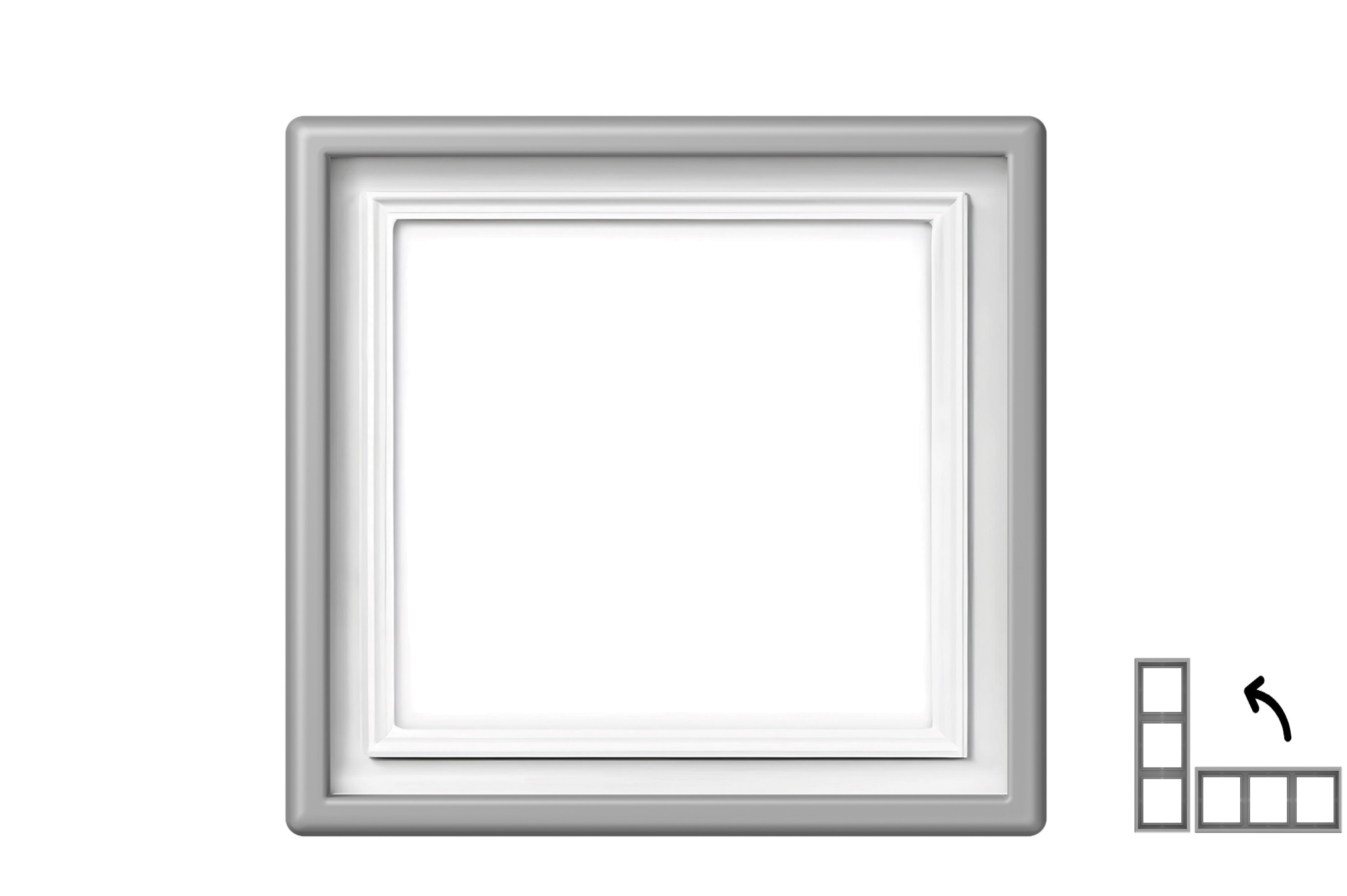 1-nos vietos rėmelis. Discreet Grey. K14-445-01.M_GC